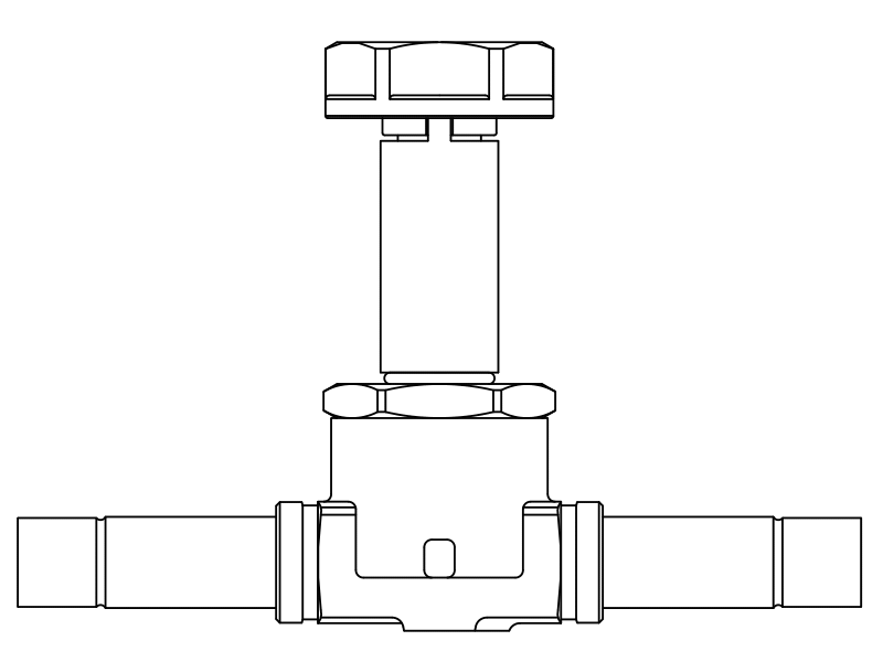 常閉電磁閥1028/2S,內連接焊接接頭,隔膜先導式