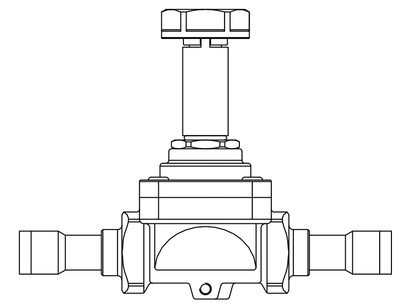 常閉電磁閥1048/5S,內連焊接接頭,活塞先導式