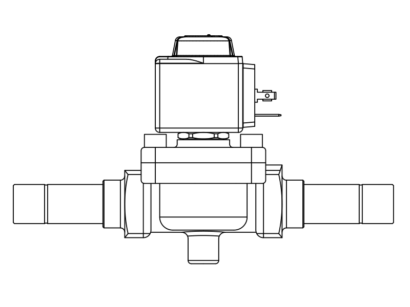 常閉電磁閥1058/7A7,內(nèi)連焊接接頭,活塞先導(dǎo)式