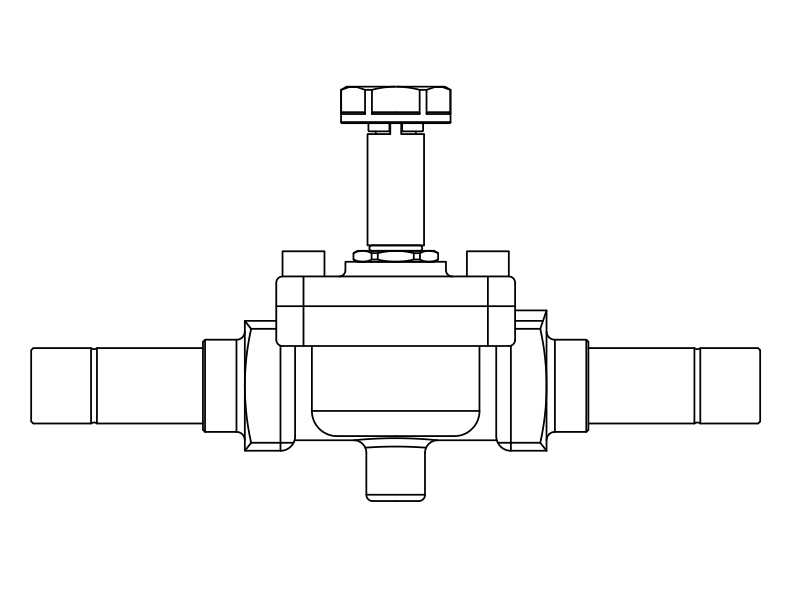 常閉電磁閥1058/7S,內連焊接接頭,活塞先導式