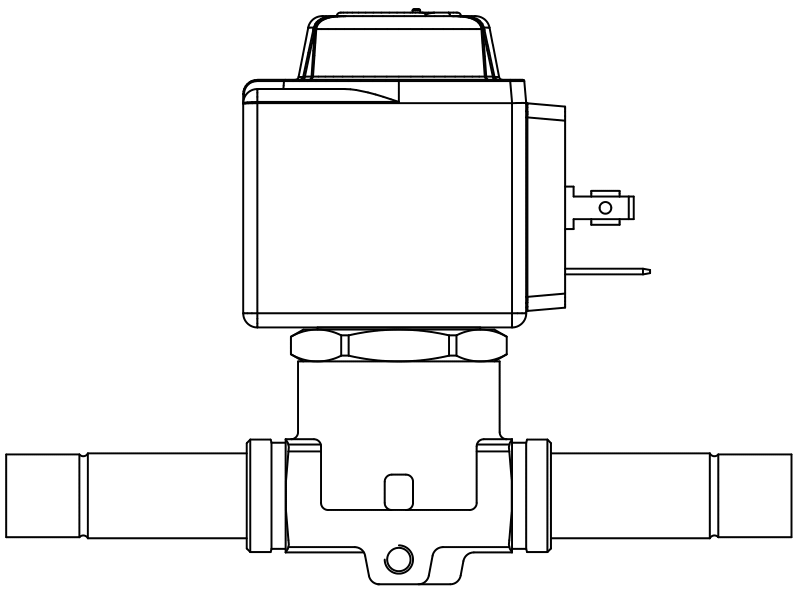 常閉電磁閥1068/3A6,內(nèi)連焊接接頭,隔膜先導(dǎo)式