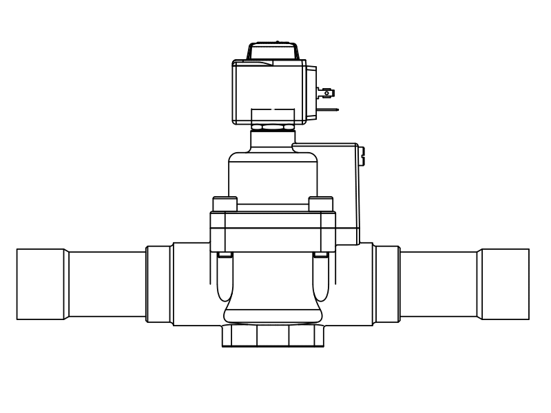 常閉電磁閥1079/13A6,內(nèi)連焊接接頭,活塞先導(dǎo)式