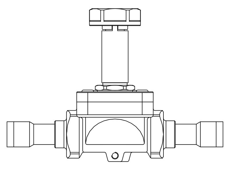 常閉電磁閥1079N/7S,內連焊接接頭,隔膜先導式