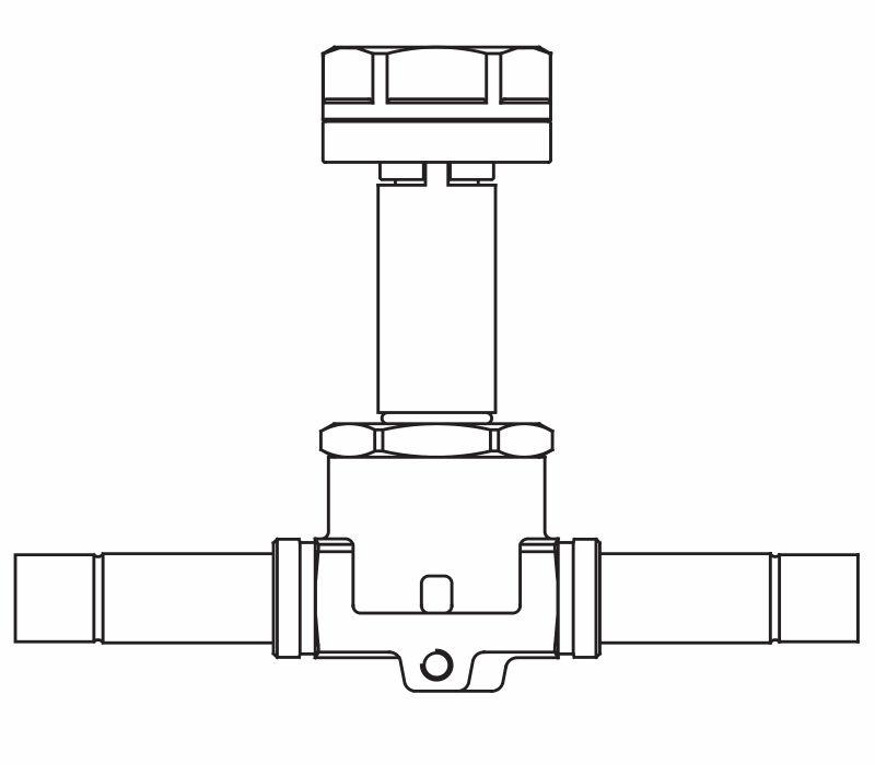 常開電磁閥1168/3S,內連焊接接頭,隔膜先導式