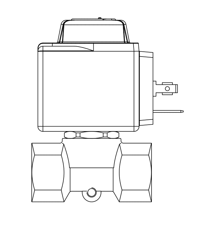 常閉工業用電磁閥1522/02A6,FPT內螺紋直接頭