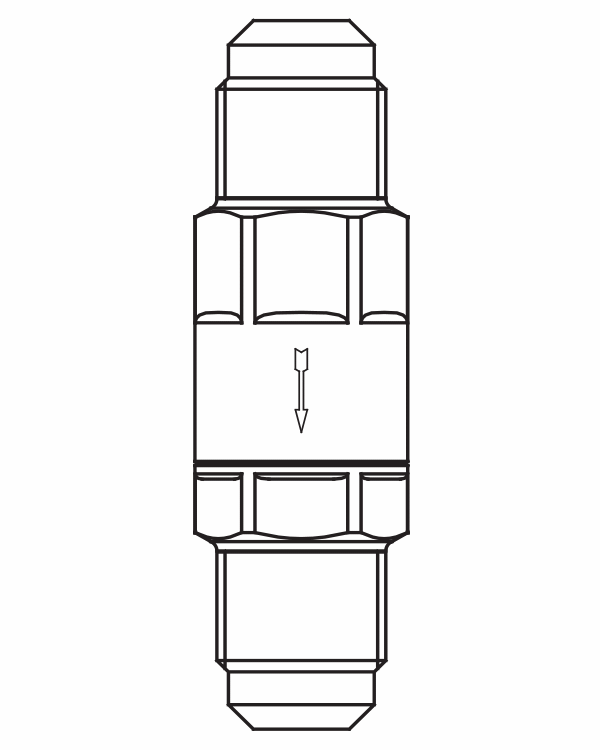 止回閥3112/5,SAE擴口接頭直通
