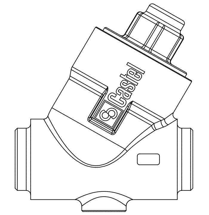 止回閥3125N/7,黃銅ODS,連接直通