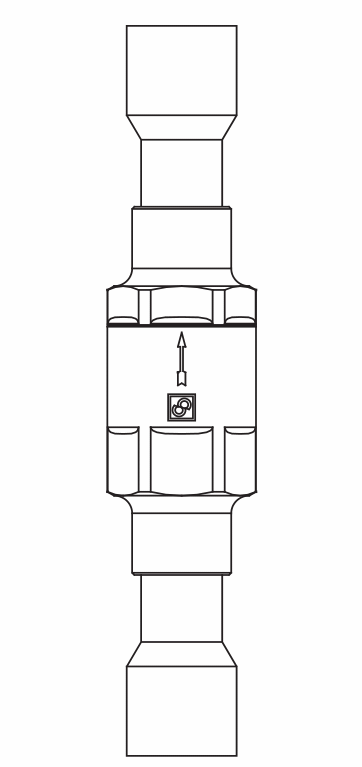 止回閥3133/6,紫銅ODS,連接直通