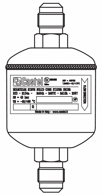 脫水過濾器4216/5,實(shí)芯,80%分子篩,20%氧化鋁